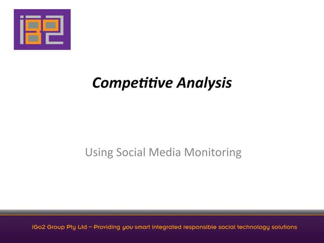 Competitive analysis using Social M...