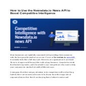 Competitive intelligence with Newsdata.io news API.pdf