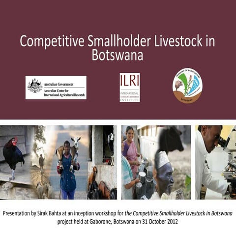 Competitive smallholder livestock in Botswana