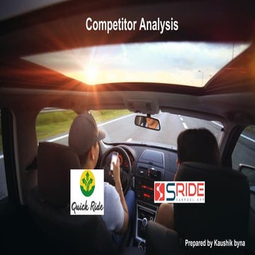 Competitor analysis Quickride Vs sRide