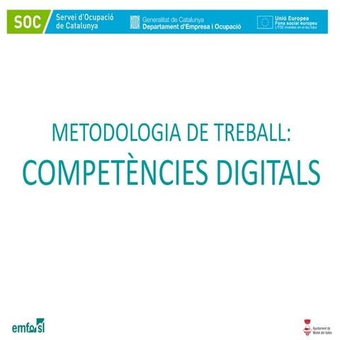 Competències digitals soc 2013