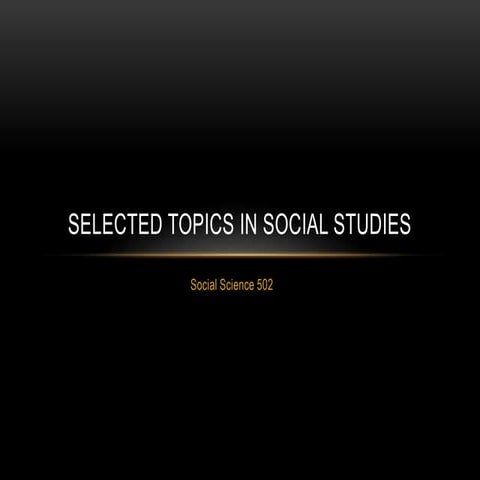 Compialtion selected topics