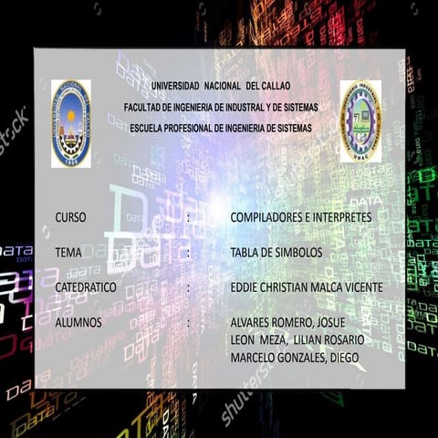 COMPILADORES-Tabla de Simbolos
