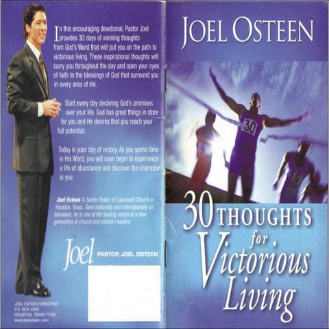 Compiled by Refaat bushra megalli   30 thoughts for victorius living by joel ...