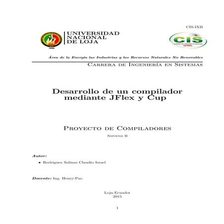 Compilador Usando Jflex y Cup