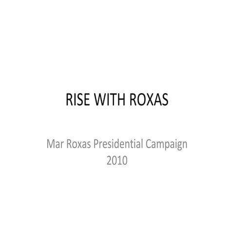 The admistration of roxas | PPTX