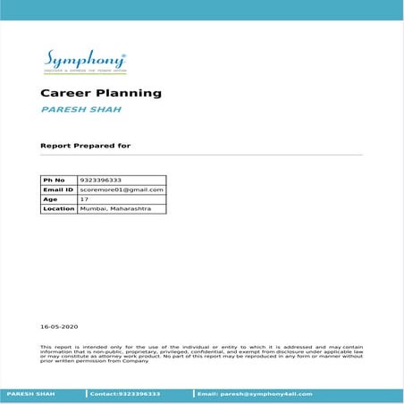 COMPREHENSIVE ASSESSMENT TOOL FOR CAREER COUNSELORS - 4