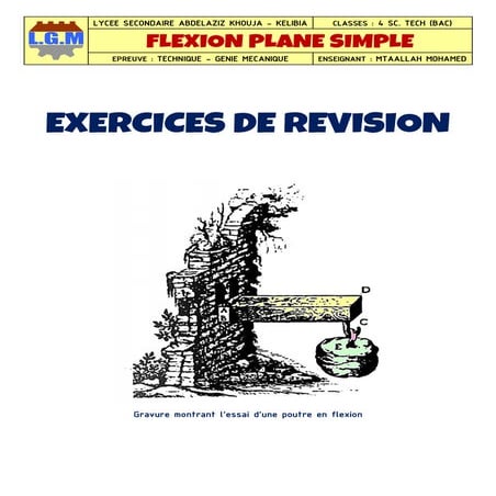 Exercices Flexion Plane Simple