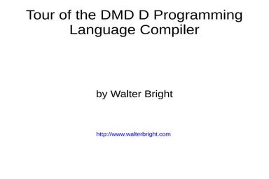 DConf 2016: Keynote by Walter Bright 