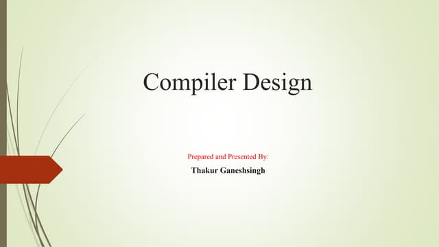 Compiler design