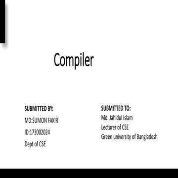 Compiler | PPT