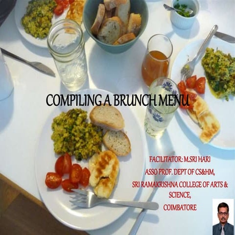 Compiling a brunch menu | PPTX