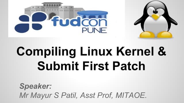 Compiling linux kernel and submit first patch