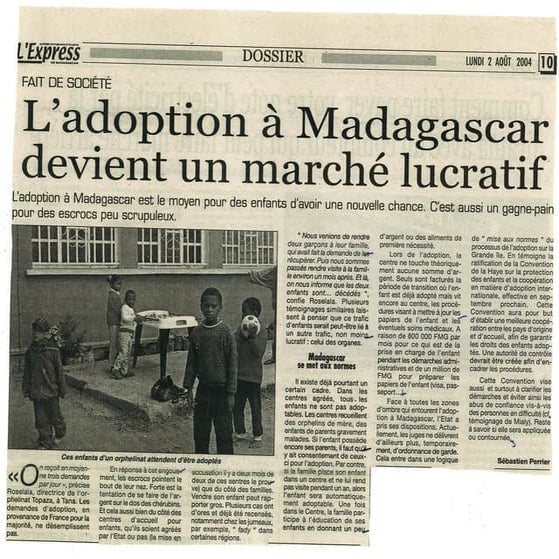 Articles que j\'ai écrit pour L\'Express de Madagascar