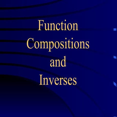 Inverse functions | PPT