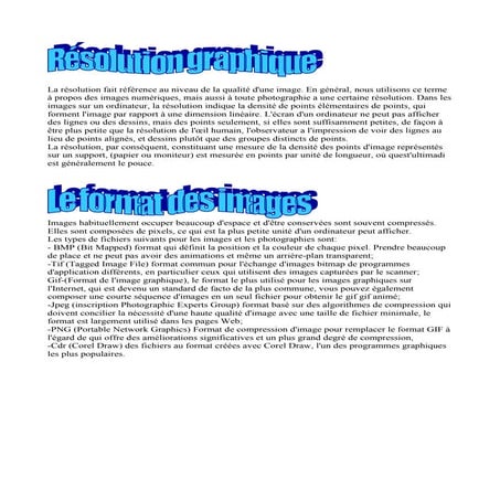 Compito di informatica in francese