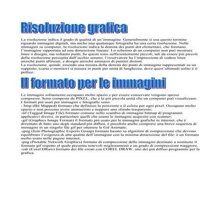 Compito di informatica in italiano | PDF