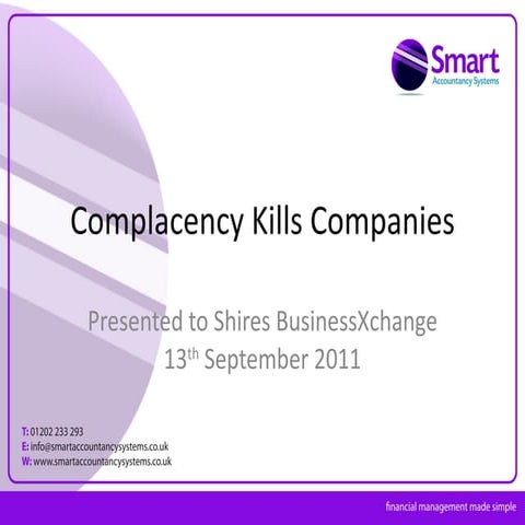 Complacency kills companies v3 | PPT