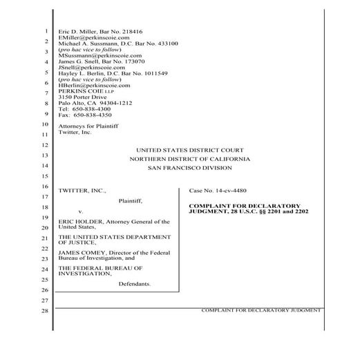 Twitter vs. United States | PDF