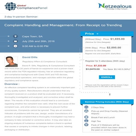 Complaint handling-management-cape-town