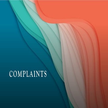 complaints on pharmaceutical industry (6th sem)
