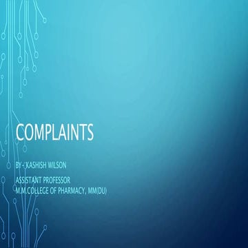 Complaints.pptx