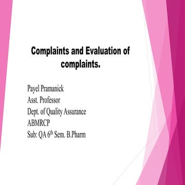 Complaints 