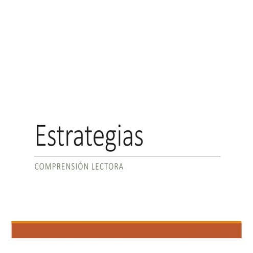 Comprensión lectora. Lectura rápida