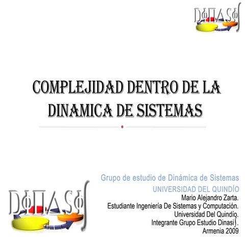 Complejidad Dentro De La Dinamica De Sistemas