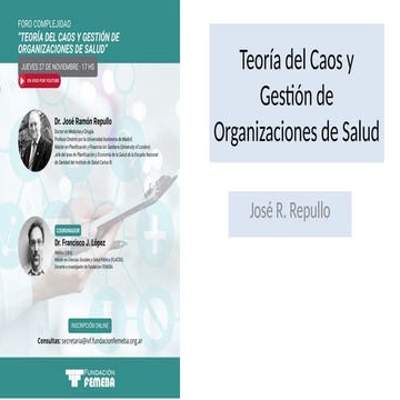 Gestión de sistemas complejos adaptativos en Salud