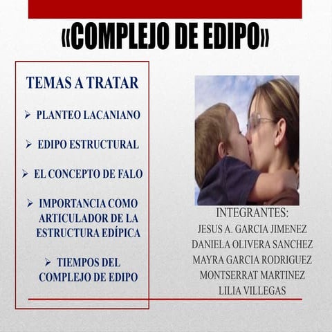 Complejo de Edípo y sus tiempos.