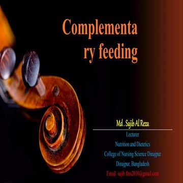 Complementary feeding by sajib reza