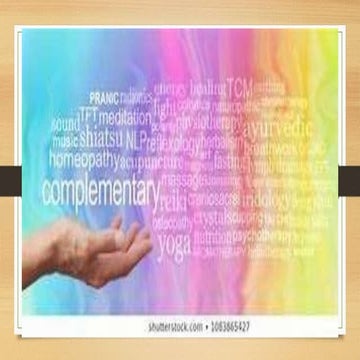 Complementary therapies ppt | PPTX