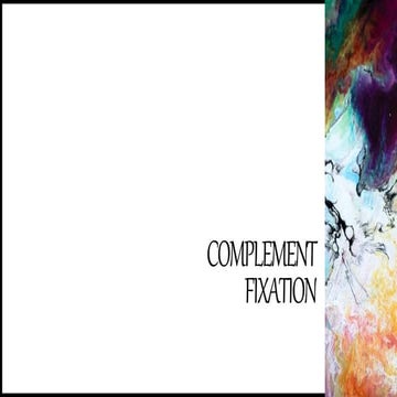 Complement fixation | PPT
