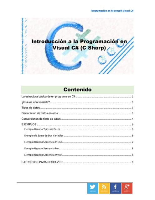 Introducción a la Programación en Visual C# (C Sharp)