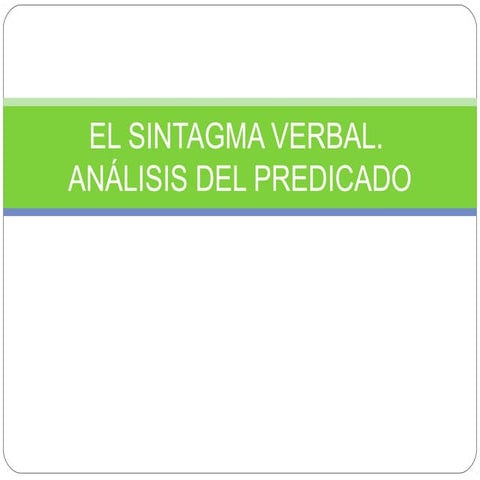 Complementos del verbo