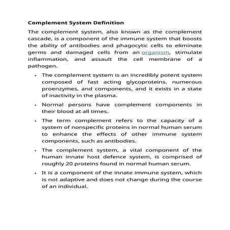 Complement system | PPTX