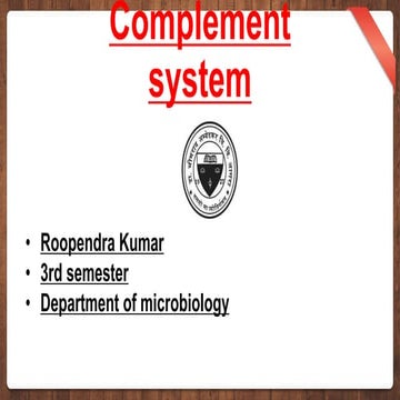 Complement system1435 | PPTX