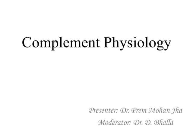 Complement systeM