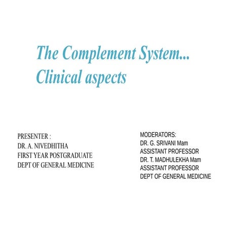 Complement system | PPTX
