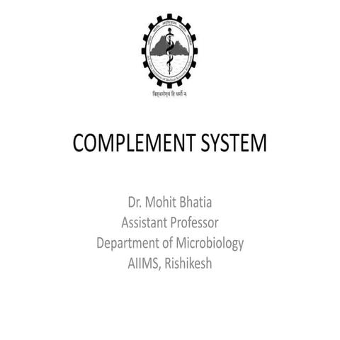 Complement system | PPTX