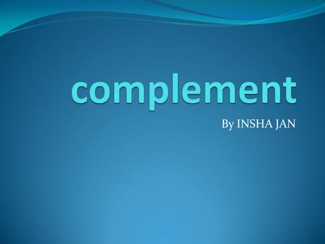 Complenent