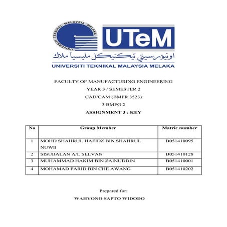 Introduction to CATIA (KEY) - CAD/CAM