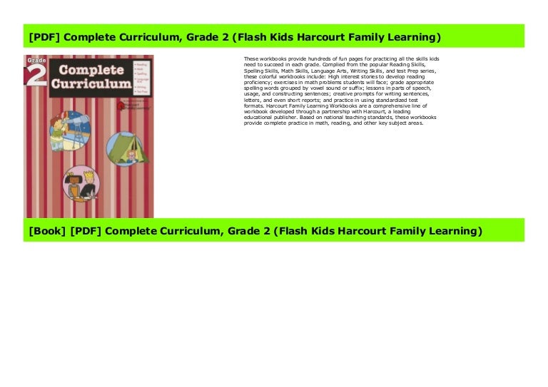 [PDF] Complete Curriculum, Grade 2 (Flash Kids Harcourt Family Learni…