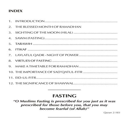 Complete Guide to Ramadhan | PDF