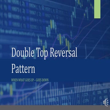 Double Top Reversal Pattern | PPT