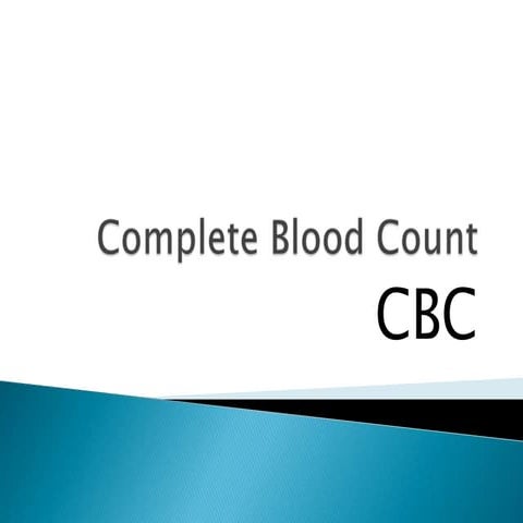 Complete blood count