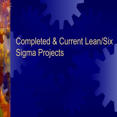 Completed & Current LSS Projects