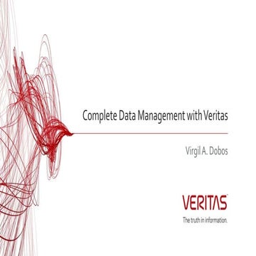 Complete data management with Veritas, with Virgil Dobos
