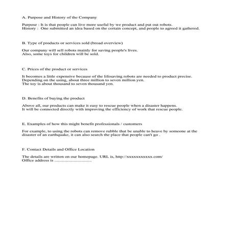 Complete document design exercise # 2